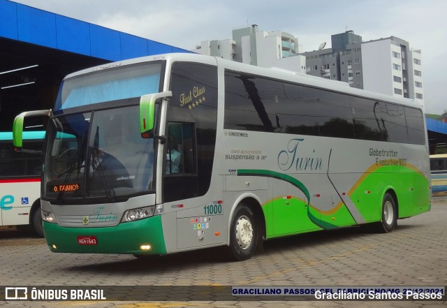 Turin Transportes 11000 na cidade de Coronel Fabriciano, Minas Gerais, Brasil, por Graciliano Santos Passos. ID da foto: 9615624.