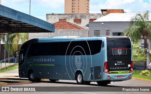 Viação Garcia 8185 na cidade de Presidente Prudente, São Paulo, Brasil, por Francisco Ivano. ID da foto: 9674934.