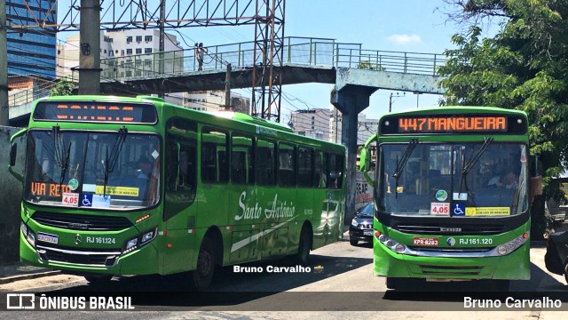 Transportes Santo Antônio RJ 161.124 na cidade de Duque de Caxias, Rio de Janeiro, Brasil, por Bruno Carvalho. Número da foto: #9672679.