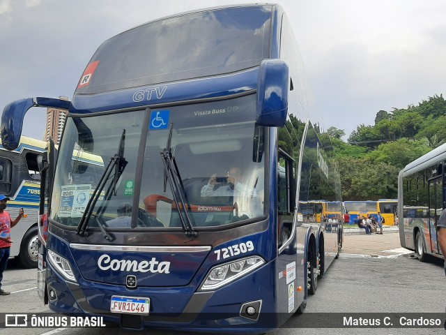 Viação Cometa 721309 na cidade de São Paulo, São Paulo, Brasil, por Mateus C.  Cardoso. Número da foto: #9673872.