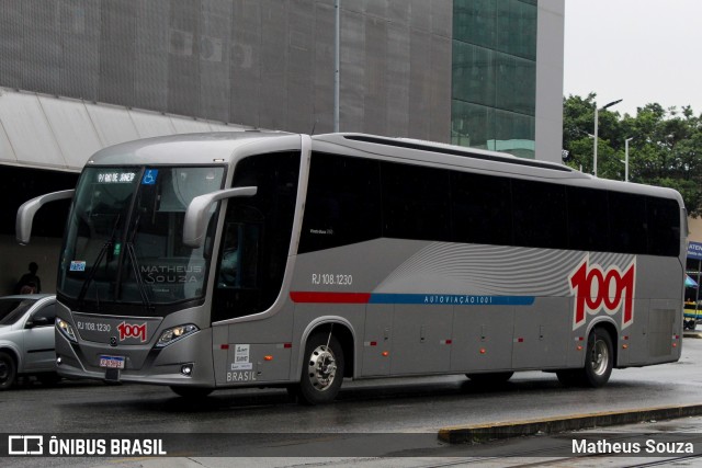 Auto Viação 1001 RJ 108.1230 na cidade de Rio de Janeiro, Rio de Janeiro, Brasil, por Matheus Souza. ID da foto: 9675141.