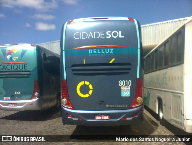 Viação Cidade Sol 8010 na cidade de Jequié, Bahia, Brasil, por Mario dos Santos Nogueira Junior. Número da foto: #9673807.