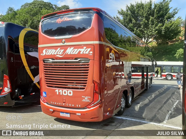 Santa Maria Fretamento e Turismo > Transportes Santa Maria(SP) 1100 na cidade de São Paulo, São Paulo, Brasil, por JULIO SILVA. Número da foto: #9675131.