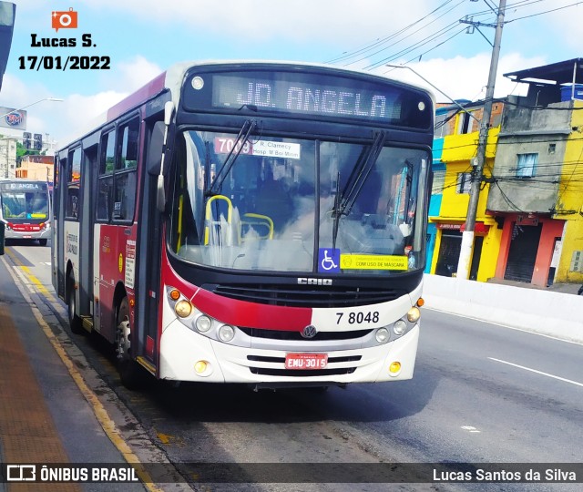 Transwolff Transportes e Turismo 7 8048 na cidade de São Paulo, São Paulo, Brasil, por Lucas Santos da Silva. Número da foto: #9672783.
