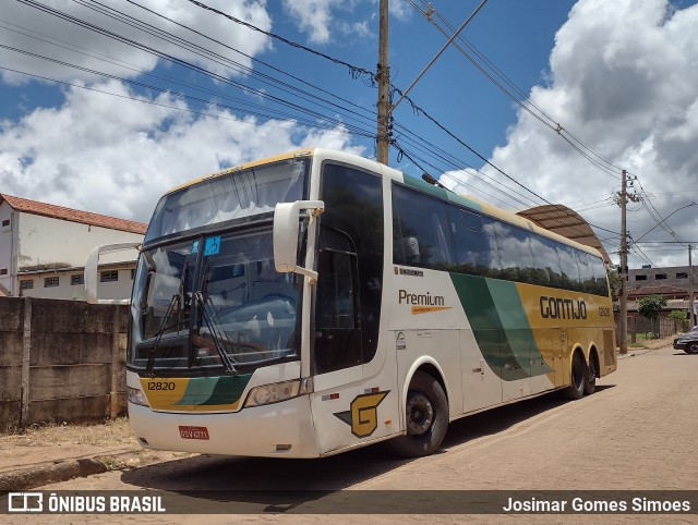 Empresa Gontijo de Transportes 12820 na cidade de Minas Novas, Minas Gerais, Brasil, por Josimar Gomes Simoes. Número da foto: #9673649.