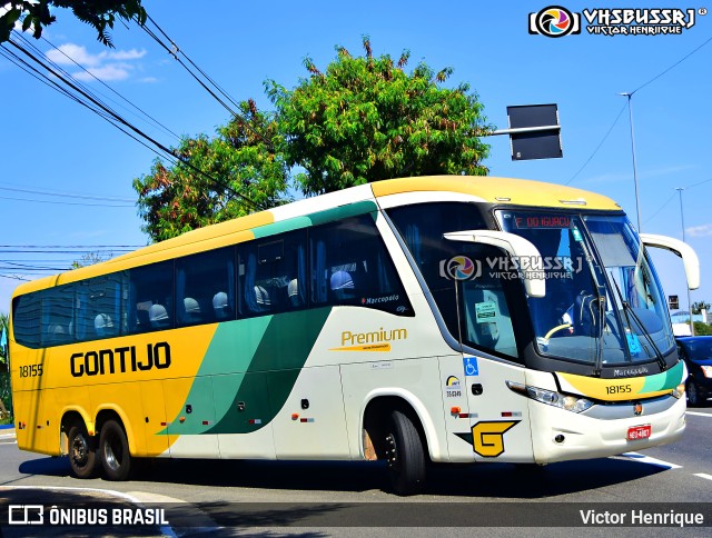 Empresa Gontijo de Transportes 18155 na cidade de São Paulo, São Paulo, Brasil, por Victor Henrique. ID da foto: 9674457.