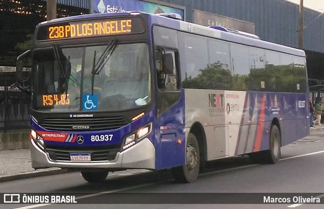 Next Mobilidade - ABC Sistema de Transporte 80.937 na cidade de São Bernardo do Campo, São Paulo, Brasil, por Marcos Oliveira. ID da foto: 9674020.