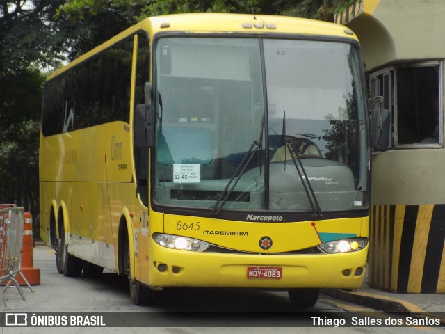 Viação Itapemirim 8645 na cidade de São Paulo, São Paulo, Brasil, por Thiago  Salles dos Santos. ID da foto: 9674253.