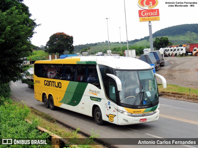 Empresa Gontijo de Transportes 16065 na cidade de João Monlevade, Minas Gerais, Brasil, por Antonio Carlos Fernandes. ID da foto: 9673091.