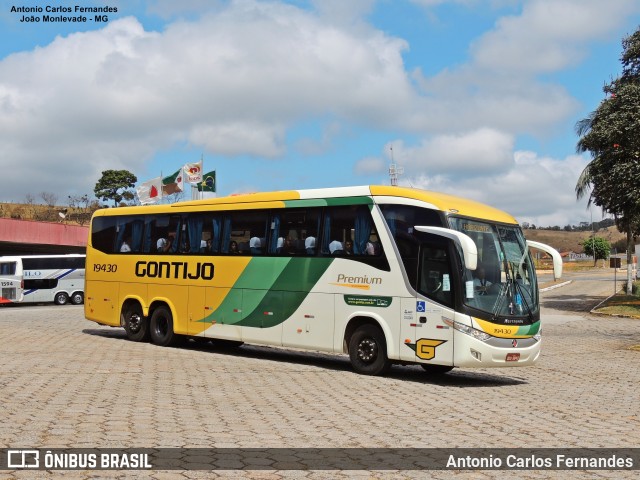 Empresa Gontijo de Transportes 19430 na cidade de João Monlevade, Minas Gerais, Brasil, por Antonio Carlos Fernandes. ID da foto: 9673106.