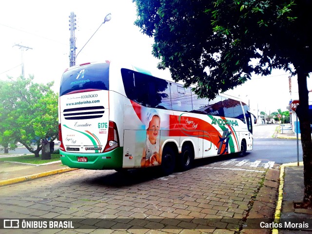 Empresa de Transportes Andorinha 6176 na cidade de Presidente Venceslau, São Paulo, Brasil, por Carlos Morais. ID da foto: 9672817.