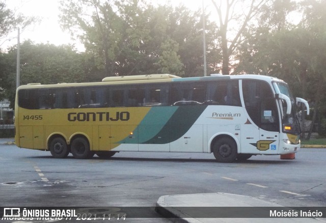 Empresa Gontijo de Transportes 14455 na cidade de São Paulo, São Paulo, Brasil, por Moiséis Inácio. ID da foto: 9673397.