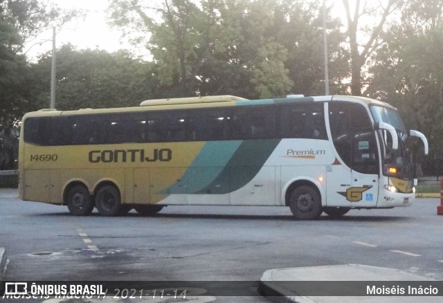 Empresa Gontijo de Transportes 14690 na cidade de São Paulo, São Paulo, Brasil, por Moiséis Inácio. ID da foto: 9673393.