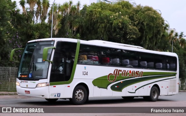 Viação Graciosa 134 na cidade de Curitiba, Paraná, Brasil, por Francisco Ivano. ID da foto: 9674354.