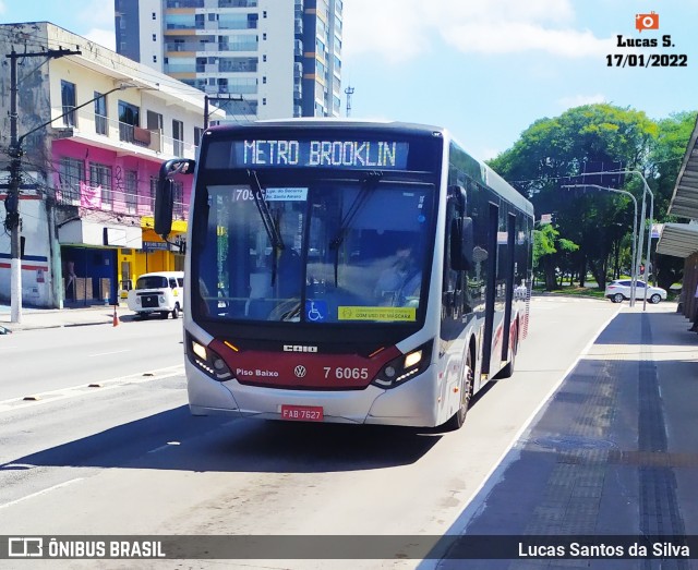 Viação Gatusa Transportes Urbanos 7 6065 na cidade de São Paulo, São Paulo, Brasil, por Lucas Santos da Silva. ID da foto: 9672778.