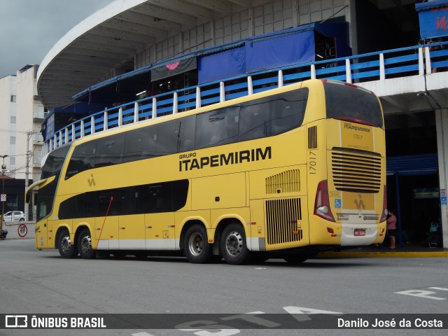 Viação Itapemirim 17017 na cidade de Aparecida, São Paulo, Brasil, por Danilo Danibus. ID da foto: 9675620.