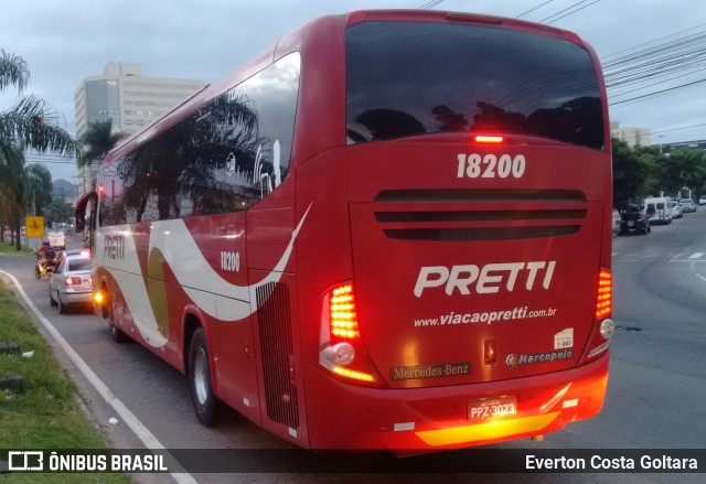 Viação Pretti 18200 na cidade de Cariacica, Espírito Santo, Brasil, por Everton Costa Goltara. Número da foto: #9676658.