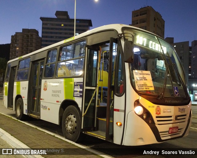 Otrantur Transporte e Turismo 80-359 na cidade de São Vicente, São Paulo, Brasil, por Andrey  Soares Vassão. ID da foto: 9677933.