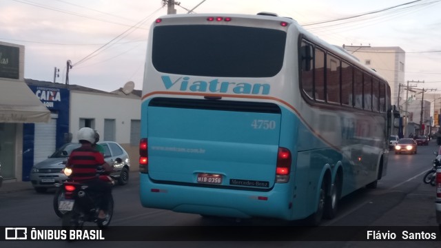 Viatran - Viação TransBrasília 4750 na cidade de Barra da Estiva, Bahia, Brasil, por Flávio  Santos. Número da foto: #9677886.