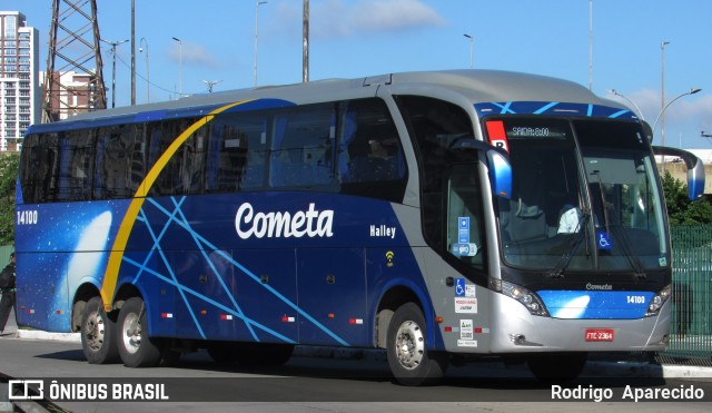 Viação Cometa 14100 na cidade de São Paulo, São Paulo, Brasil, por Rodrigo  Aparecido. ID da foto: 9676388.