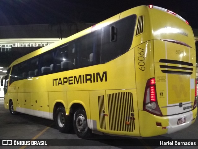 Viação Itapemirim 60067 na cidade de Belo Horizonte, Minas Gerais, Brasil, por Hariel Bernades. Número da foto: #9675387.