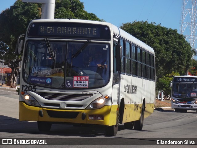 Transportes Guanabara 1205 na cidade de Natal, Rio Grande do Norte, Brasil, por Elianderson Silva. ID da foto: 9676593.