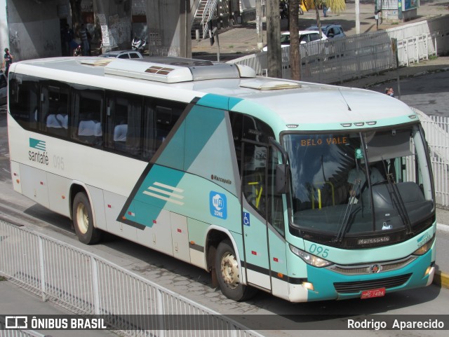 Santa Fé Transportes 095 na cidade de Belo Horizonte, Minas Gerais, Brasil, por Rodrigo  Aparecido. Número da foto: #9675680.