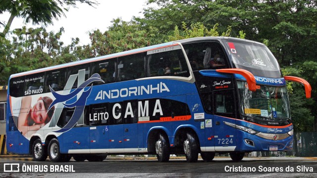 Empresa de Transportes Andorinha 7224 na cidade de São Paulo, São Paulo, Brasil, por Cristiano Soares da Silva. Número da foto: #9675885.