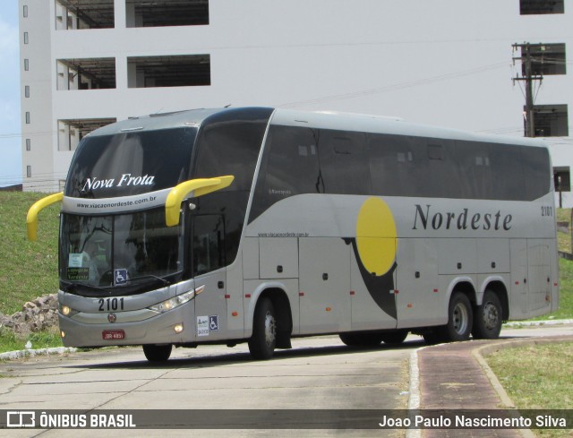 Viação Nordeste 2101 na cidade de Natal, Rio Grande do Norte, Brasil, por Joao Paulo Nascimento Silva. ID da foto: 9680324.