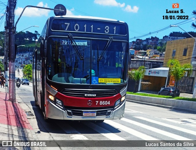 Transwolff Transportes e Turismo 7 8604 na cidade de São Paulo, São Paulo, Brasil, por Lucas Santos da Silva. ID da foto: 9678892.