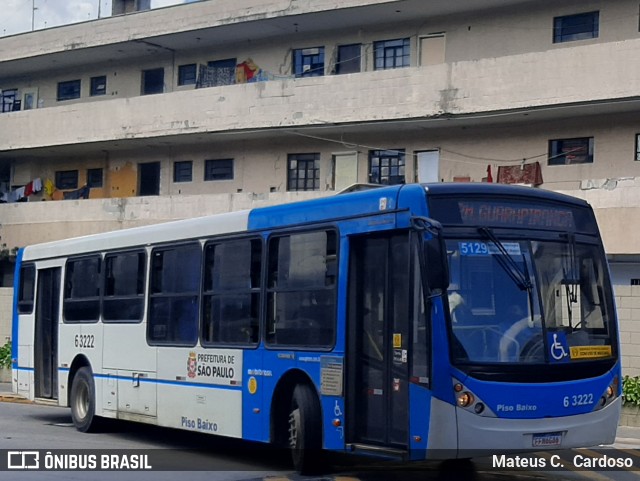 Viação Paratodos > São Jorge > Metropolitana São Paulo > Mobibrasil 6 3222 na cidade de São Paulo, São Paulo, Brasil, por Mateus C.  Cardoso. Número da foto: #9678831.