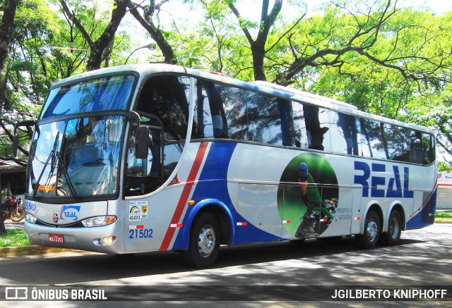 Real Transporte e Turismo 21502 na cidade de Santo Ângelo, Rio Grande do Sul, Brasil, por JGILBERTO KNIPHOFF. Número da foto: #9678953.