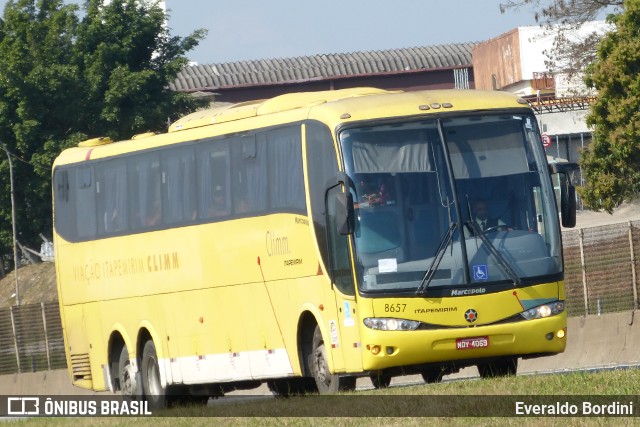 Viação Itapemirim 8657 na cidade de São José dos Campos, São Paulo, Brasil, por Everaldo Bordini. Número da foto: #9679038.
