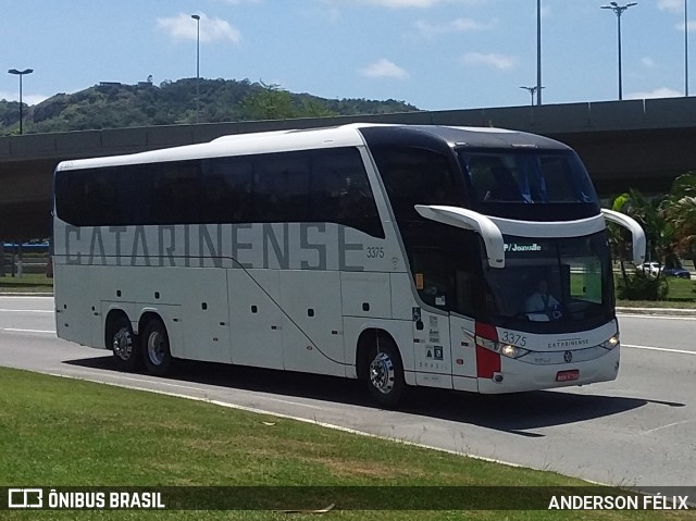 Auto Viação Catarinense 3375 na cidade de Florianópolis, Santa Catarina, Brasil, por ANDERSON FÉLIX. Número da foto: #9679822.