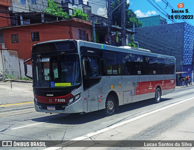 Transwolff Transportes e Turismo 7 8369 na cidade de São Paulo, São Paulo, Brasil, por Lucas Santos da Silva. ID da foto: 9679315.