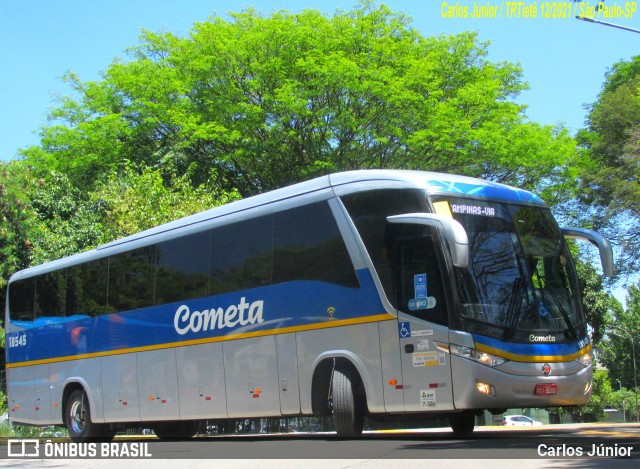 Viação Cometa 18545 na cidade de São Paulo, São Paulo, Brasil, por Carlos Júnior. ID da foto: 9679569.