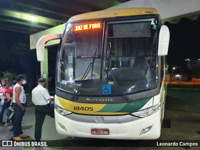 Empresa Gontijo de Transportes 18405 na cidade de Araxá, Minas Gerais, Brasil, por Leonardo Campos. ID da foto: 9679836.