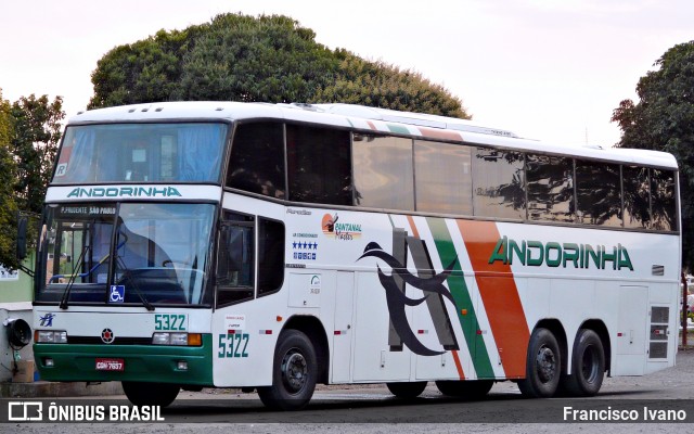 Empresa de Transportes Andorinha 5322 na cidade de Assis, São Paulo, Brasil, por Francisco Ivano. ID da foto: 9679971.