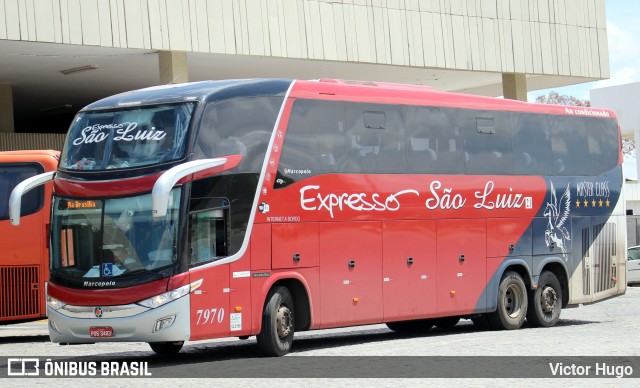 Expresso São Luiz 7970 na cidade de Caruaru, Pernambuco, Brasil, por Victor Hugo. ID da foto: 9681518.