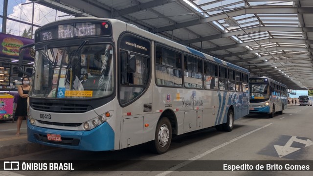 Viação Nossa Cidade 00413 na cidade de Franco da Rocha, São Paulo, Brasil, por Espedito de Brito Gomes. Número da foto: #9678497.