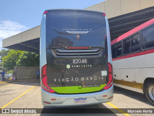 Viação Garcia 82048 na cidade de Ribeirão Preto, São Paulo, Brasil, por Marcelo Horta. Número da foto: #9679347.