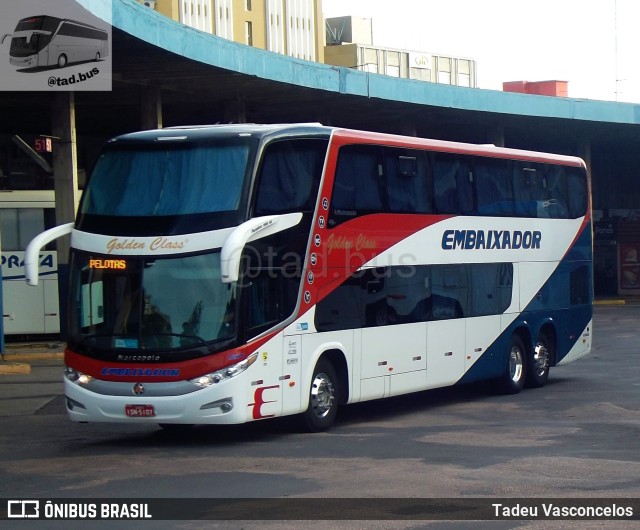 Expresso Embaixador 504 na cidade de Porto Alegre, Rio Grande do Sul, Brasil, por Tadeu Vasconcelos. Número da foto: #9678544.