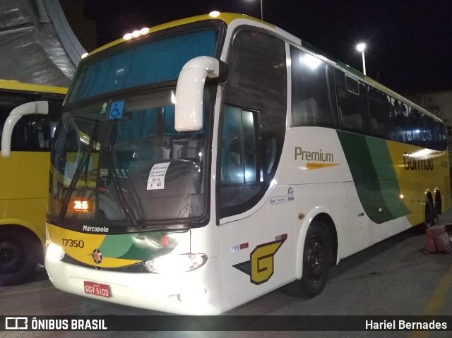 Empresa Gontijo de Transportes 17350 na cidade de Belo Horizonte, Minas Gerais, Brasil, por Hariel Bernades. ID da foto: 9680690.