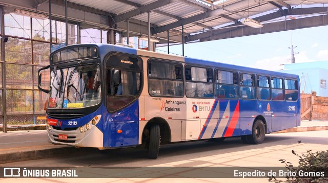 Viação Cidade de Caieiras 22112 na cidade de Franco da Rocha, São Paulo, Brasil, por Espedito de Brito Gomes. Número da foto: #9681012.