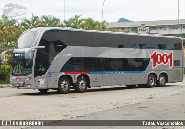 Auto Viação 1001 RJ 108.1211 na cidade de Rio de Janeiro, Rio de Janeiro, Brasil, por Tadeu Vasconcelos. Número da foto: #9678551.