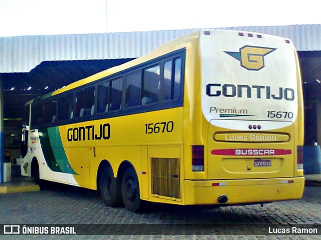 Empresa Gontijo de Transportes 15670 na cidade de Serra Talhada, Pernambuco, Brasil, por Lucas Ramon. ID da foto: 9680178.