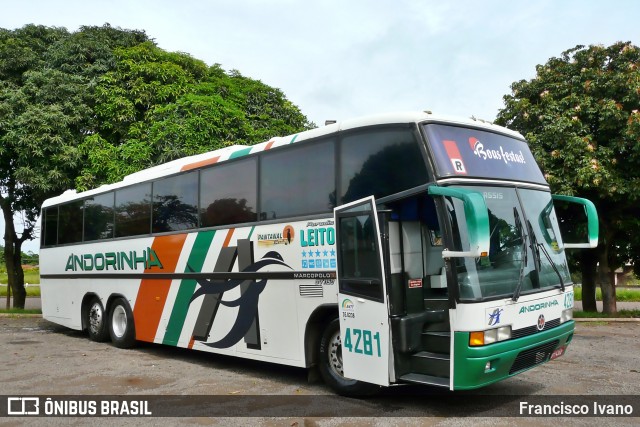 Empresa de Transportes Andorinha 4281 na cidade de Assis, São Paulo, Brasil, por Francisco Ivano. ID da foto: 9679942.