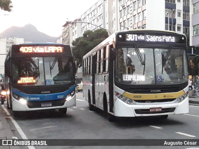 Tijuquinha - Auto Viação Tijuca A50026 na cidade de Rio de Janeiro, Rio de Janeiro, Brasil, por Augusto César. Número da foto: #9681572.