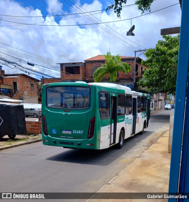 OT Trans - Ótima Salvador Transportes 21167 na cidade de Salvador, Bahia, Brasil, por Gabriel Guimarães. ID da foto: 9678737.