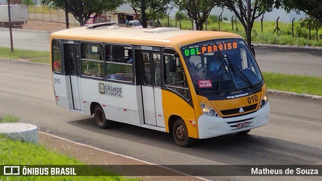 Grande Ocidental 010 na cidade de Luziânia, Goiás, Brasil, por Matheus de Souza. ID da foto: 9679652.